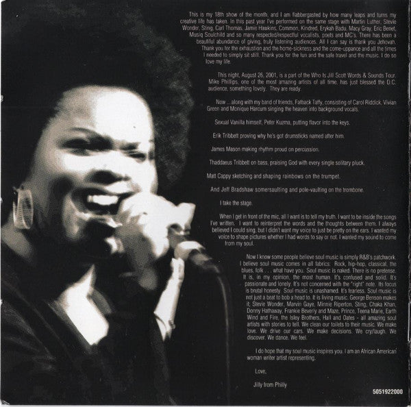 Experience: Jill Scott 826+ by Jill Scott - Groovierecords.com – Groovie  Records