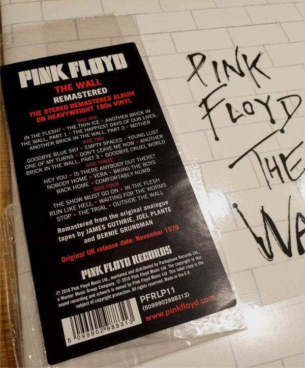 LP PINK FLOYD THE WALL [REMASTERED] doppio VINILE 5099902988313