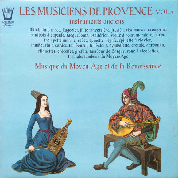 Vol. 3 - Musique Du Moyen-Age Et De La Renaissance - Instruments Anciens